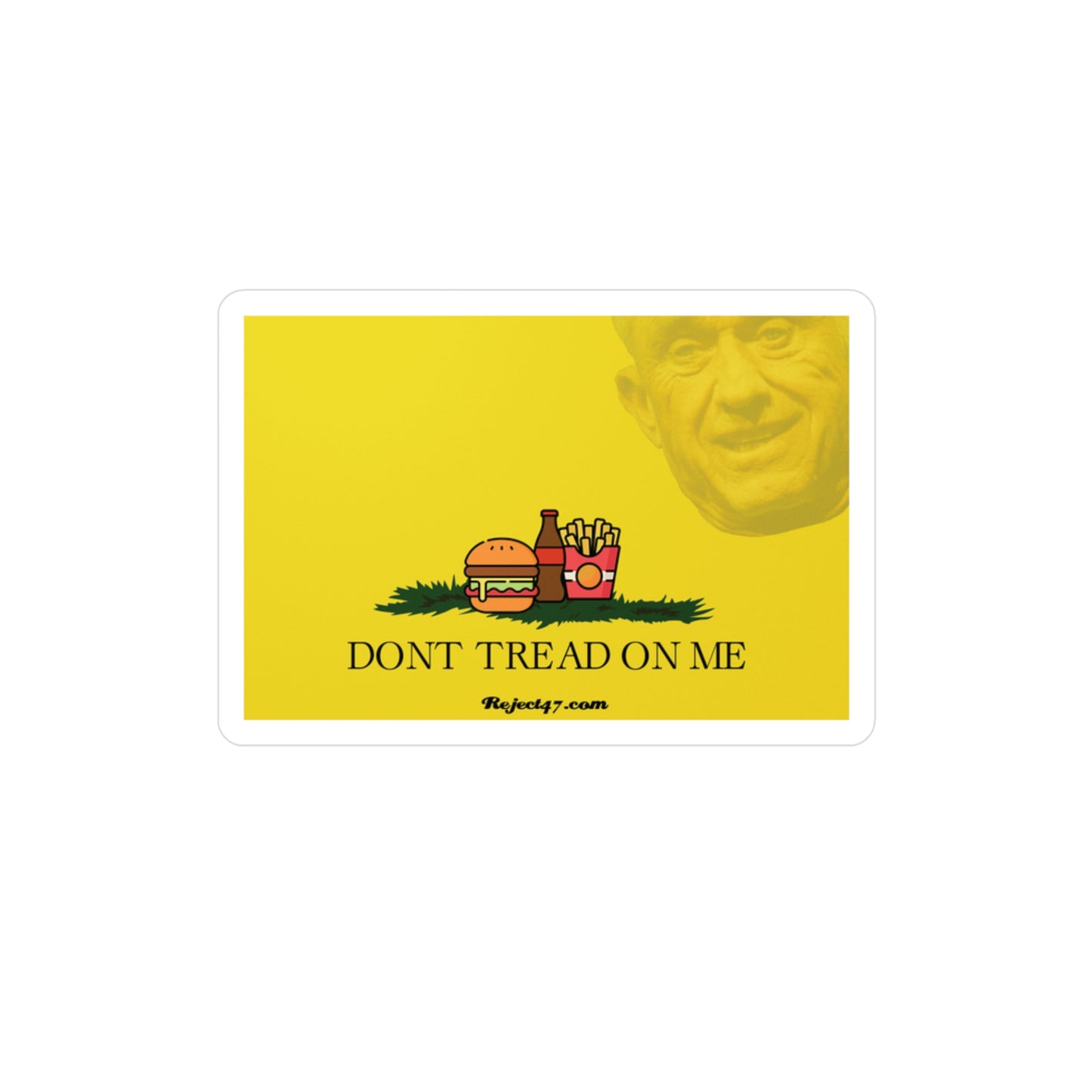 Don't Tread On Me Burger & Fries Sticker